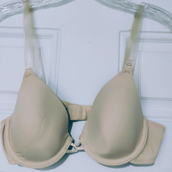 Wacoal T Shirt Bra Convertible Silicone Strap Regular Plunge Racer or Halter 34B - Picture 3 of 15